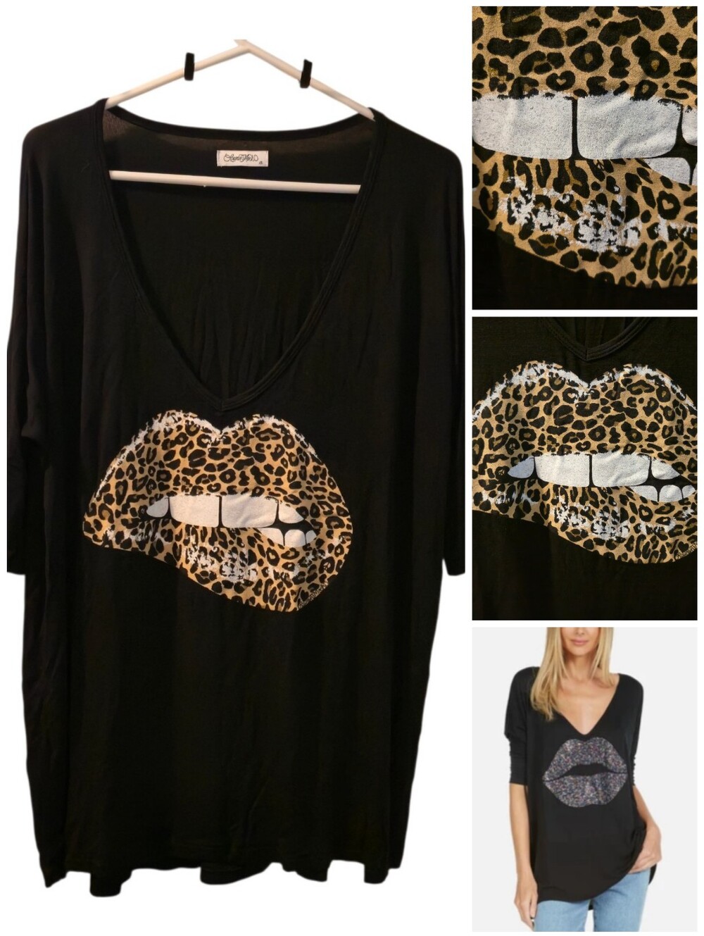 Lauren Moshi Leopard Lips shirt